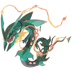 Arte oficial de Mega Rayquaza