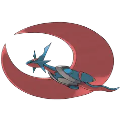 Official art of Mega Salamence