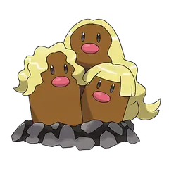 Official art of Alolan Dugtrio