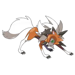 Arte oficial de Dusk Lycanroc