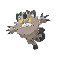 Arte oficial de Galarian Meowth