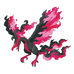 Official art of Galarian Moltres