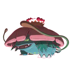 Arte oficial de Gigantamax Venusaur
