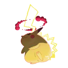 Arte oficial de Gigantamax Pikachu
