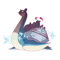 Arte oficial de Gigantamax Lapras