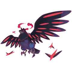 Arte oficial de Gigantamax Corviknight