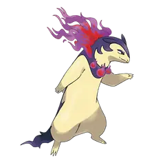 Arte oficial de Hisuian Typhlosion