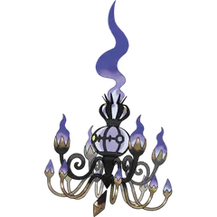 Official art of Mega Chandelure