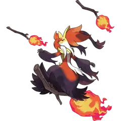 Official art of Mega Delphox