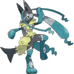 Arte oficial de Mega Lucario Z