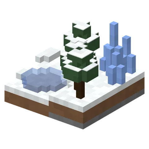 Maquete do ambiente Neve e gelo