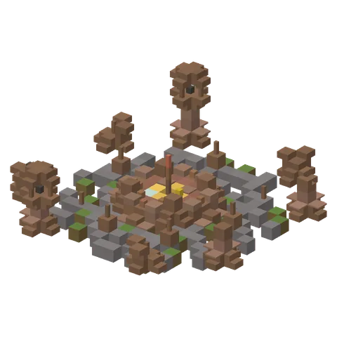 Maquete de Ancient Dais Ruins