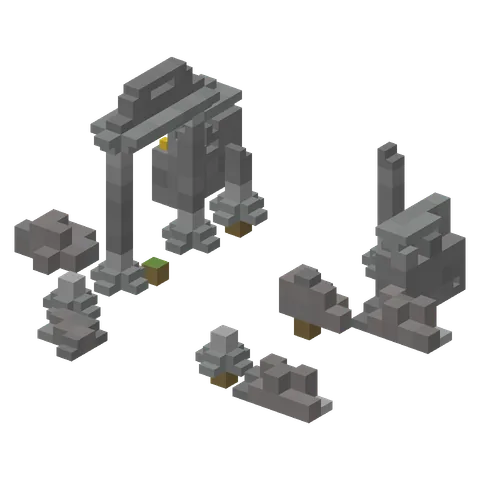 Maquete de Toppled Pillars Ruins