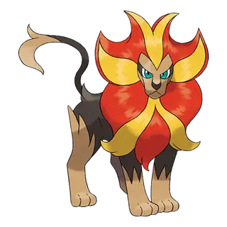 Arte oficial de Pyroar