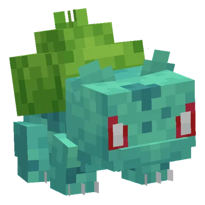 Bulbasaur, o modelo do Cobblemon