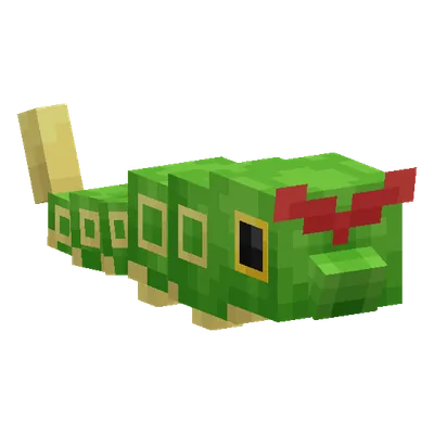 Caterpie, o modelo do Cobblemon