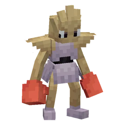 Hitmonchan, o modelo do Cobblemon