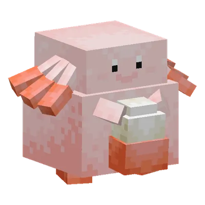 Chansey, o modelo do Cobblemon