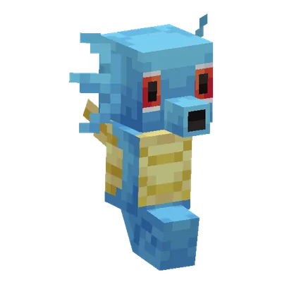 Horsea, o modelo do Cobblemon