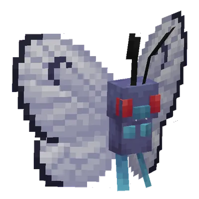 Butterfree, o modelo do Cobblemon