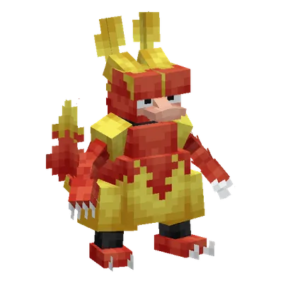 Magmar, o modelo do Cobblemon