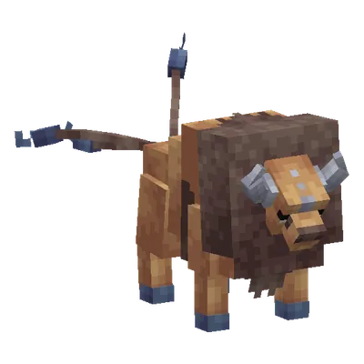 Tauros, o modelo do Cobblemon