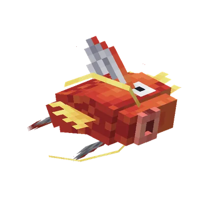 Magikarp, o modelo do Cobblemon