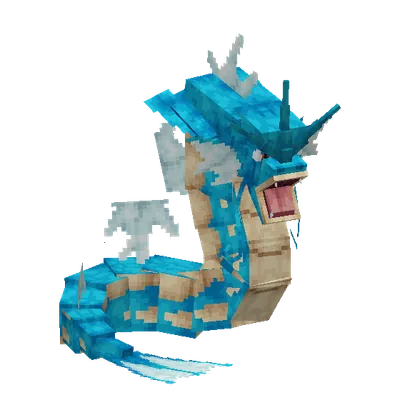Gyarados, o modelo do Cobblemon