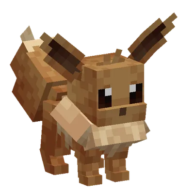 Eevee, o modelo do Cobblemon