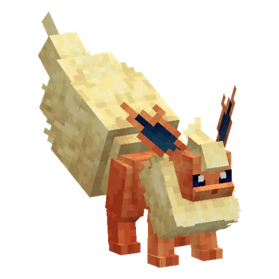 Flareon, o modelo do Cobblemon