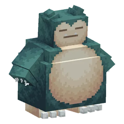 Snorlax, o modelo do Cobblemon