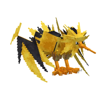Zapdos, o modelo do Cobblemon