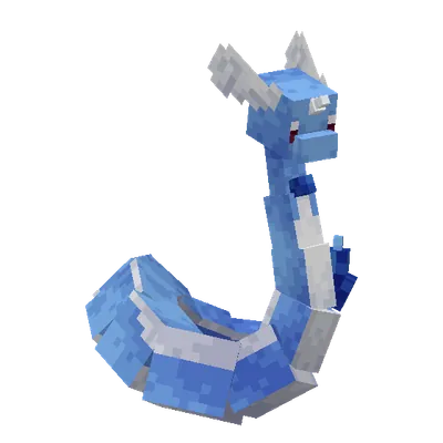 Dragonair, o modelo do Cobblemon