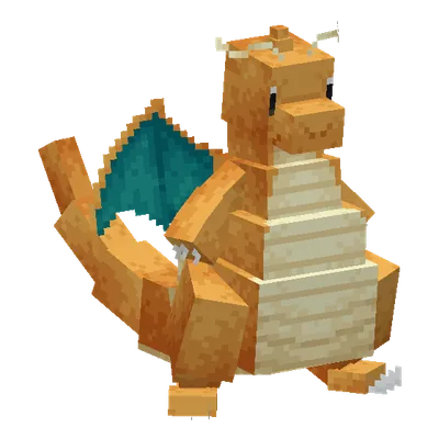 Dragonite, o modelo do Cobblemon