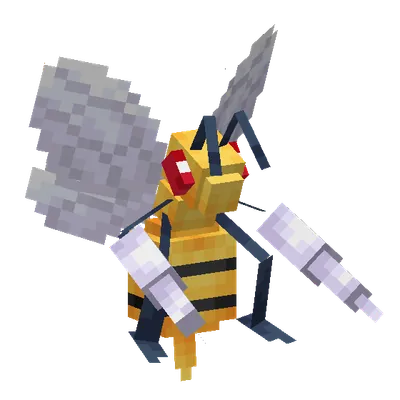 Beedrill, o modelo do Cobblemon