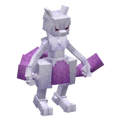 Mewtwo, o modelo do Cobblemon