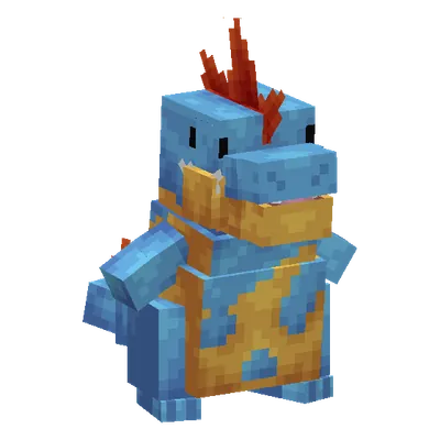 Croconaw, o modelo do Cobblemon