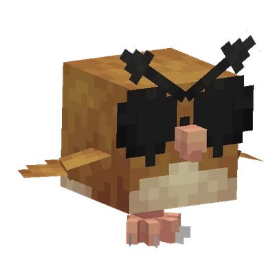 Hoothoot, o modelo do Cobblemon