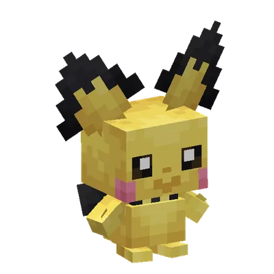 Pichu, o modelo do Cobblemon