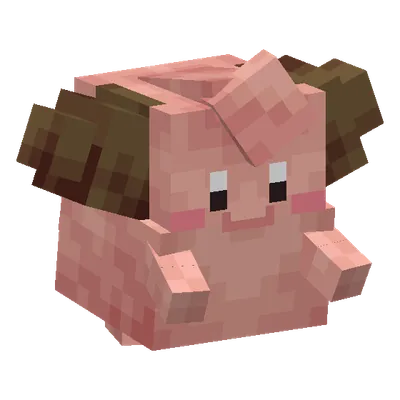 Cleffa, o modelo do Cobblemon