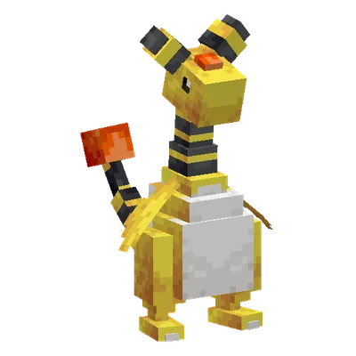 Ampharos, o modelo do Cobblemon