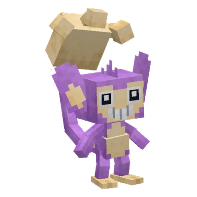 Aipom, o modelo do Cobblemon