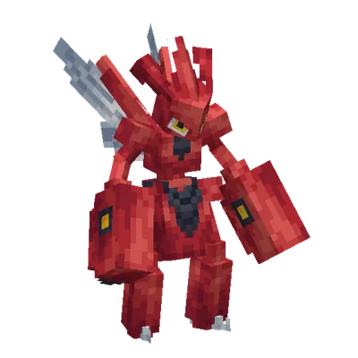 Scizor, o modelo do Cobblemon