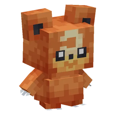 Teddiursa, o modelo do Cobblemon