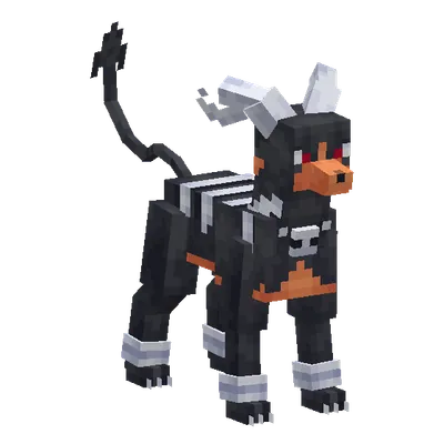 Houndoom, o modelo do Cobblemon