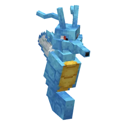 Kingdra, o modelo do Cobblemon