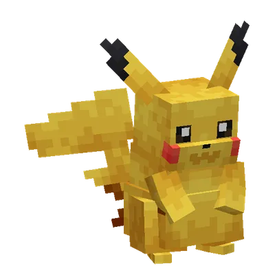 Pikachu, o modelo do Cobblemon