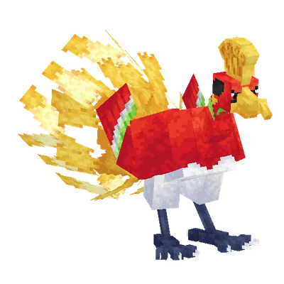 Ho-Oh, o modelo do Cobblemon