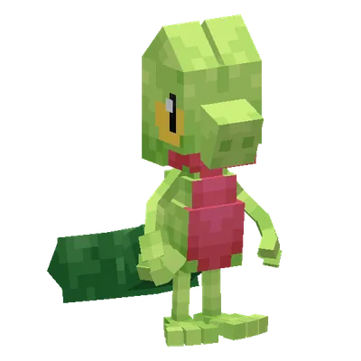 Treecko, o modelo do Cobblemon
