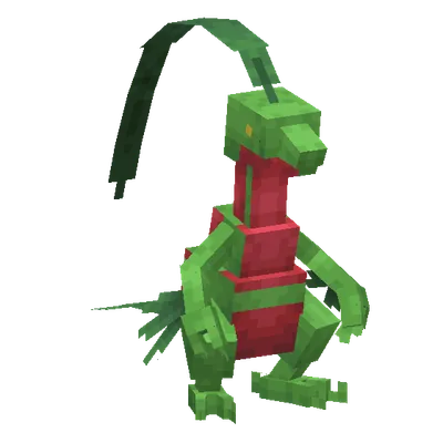 Grovyle, o modelo do Cobblemon